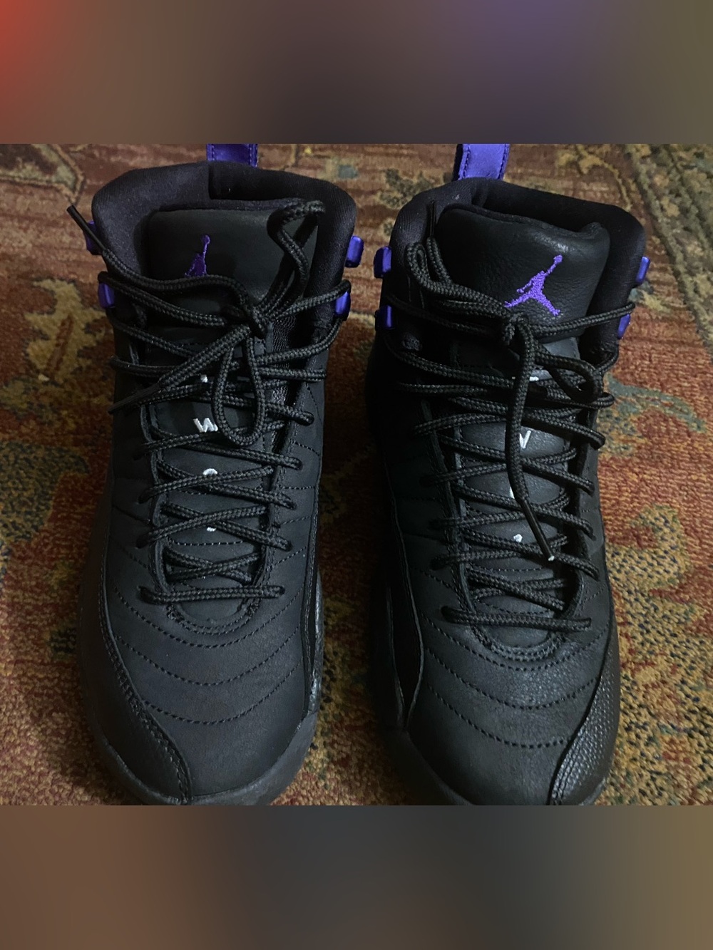 Jordan 12s Black/Purple✨ - Picture 2 of 7